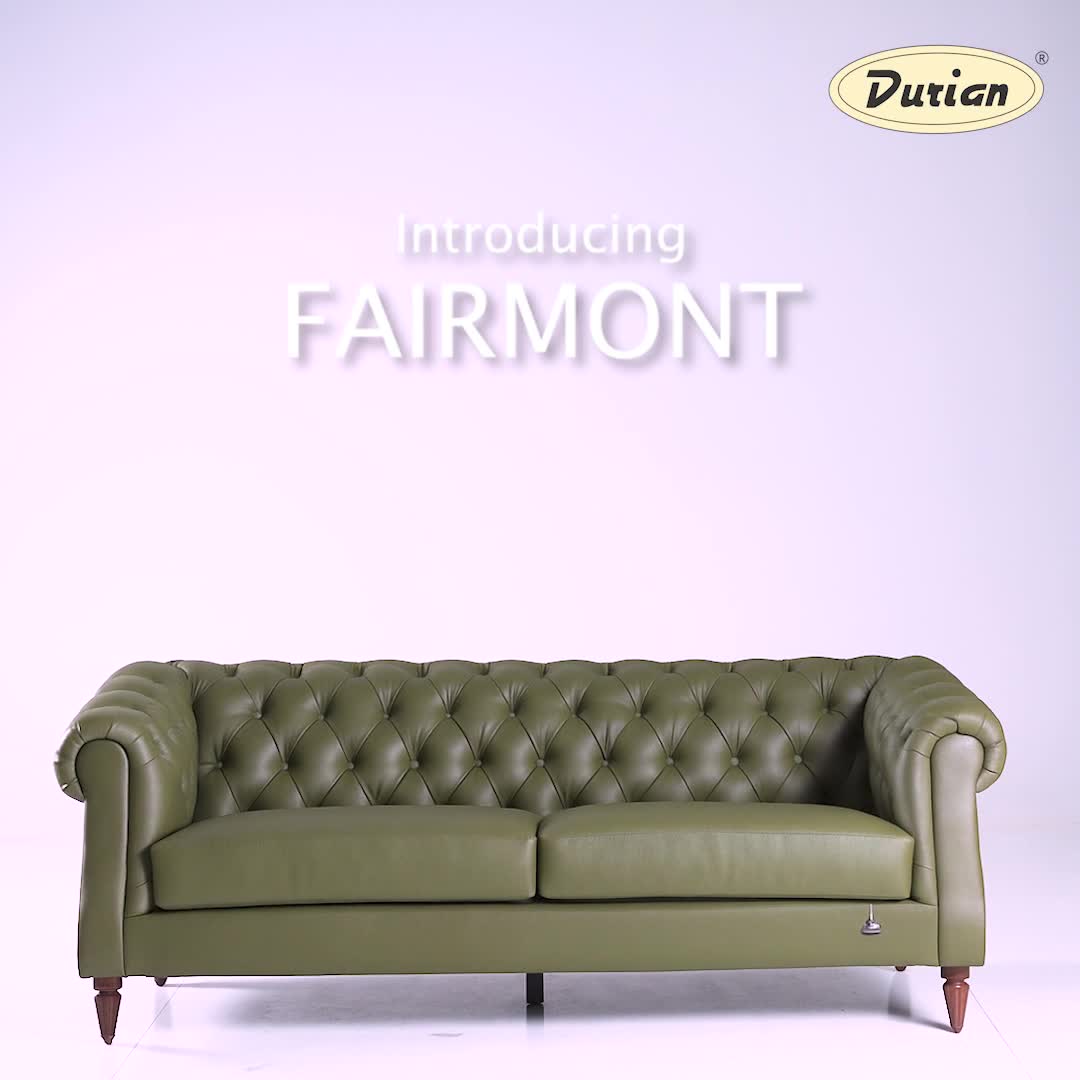 Buy Fairmont One Seater Olive Green Leatherette Sofa Online Durian